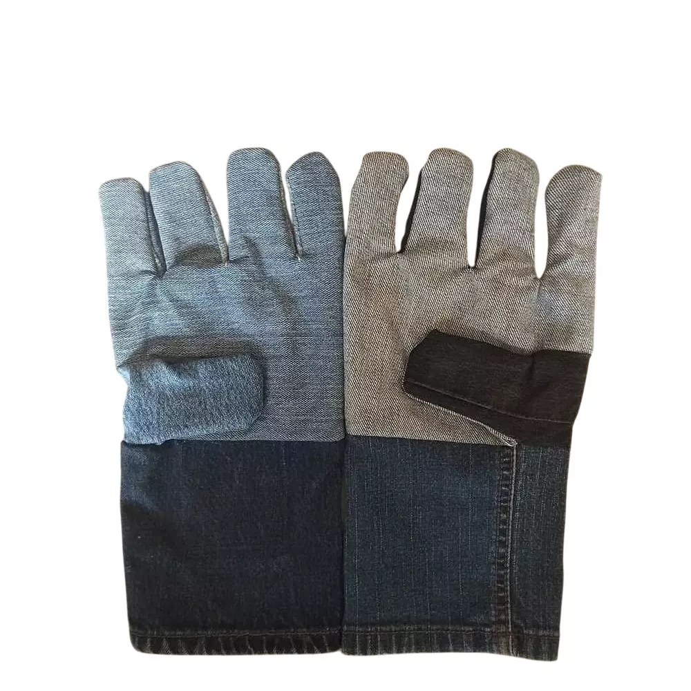 Swavind Safety Hand Gloves Asbestos Fiber Flame-Resistant 41 cm (16 inch) Length Free Size (Pack of 600 Pair)