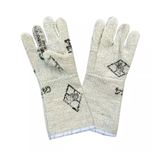 Swavind Safety Hand Gloves Asbestos Fiber Flame-Resistant 36 cm (14 inch) Length Free Size (Pack of 600 Pair)