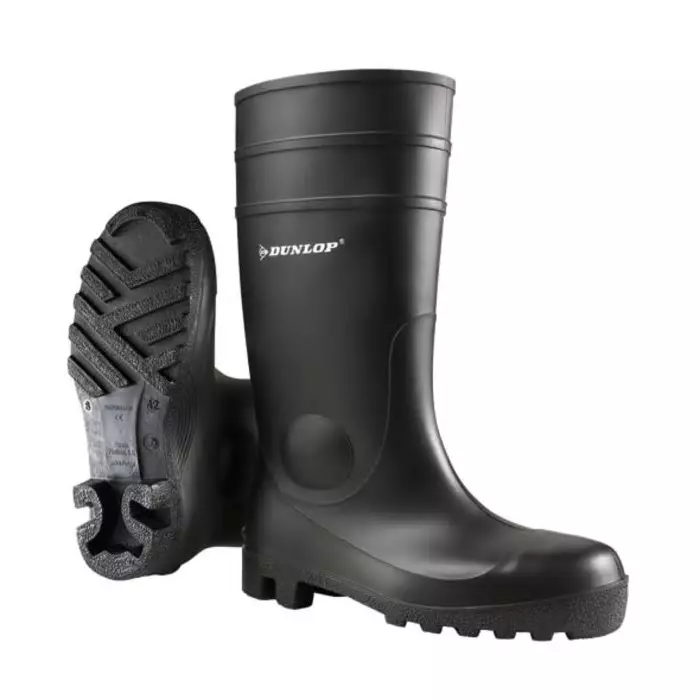 Dunlop Protomastor Black Steel Toe Capped Unisex Safety Boots, EU 40, 142PP BLACK