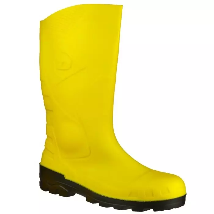Dunlop Yellow Steel Toe Capped Unisex Safety Boots, UK 3, EU 35, H142211