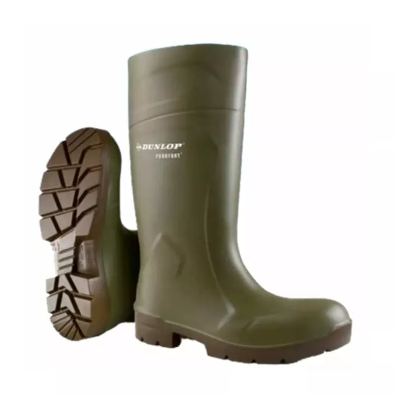 Dunlop Purofort Green Steel Toe Capped Unisex Safety Boots, UK 10.5, EU 45, CA61831.45