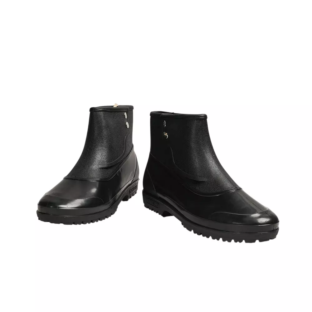 Hillson High Ankle Low Abrasion PVC Gumboot Black Size UK 10, 7 STAR