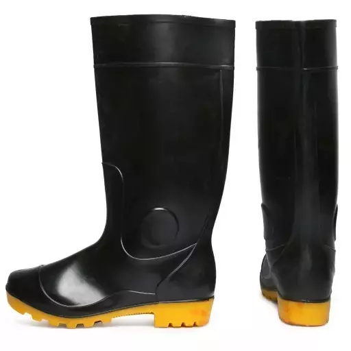 Hillson Century Yellow Rainwear Gumboot PVC SOLE Height 15 Inch, Size 7