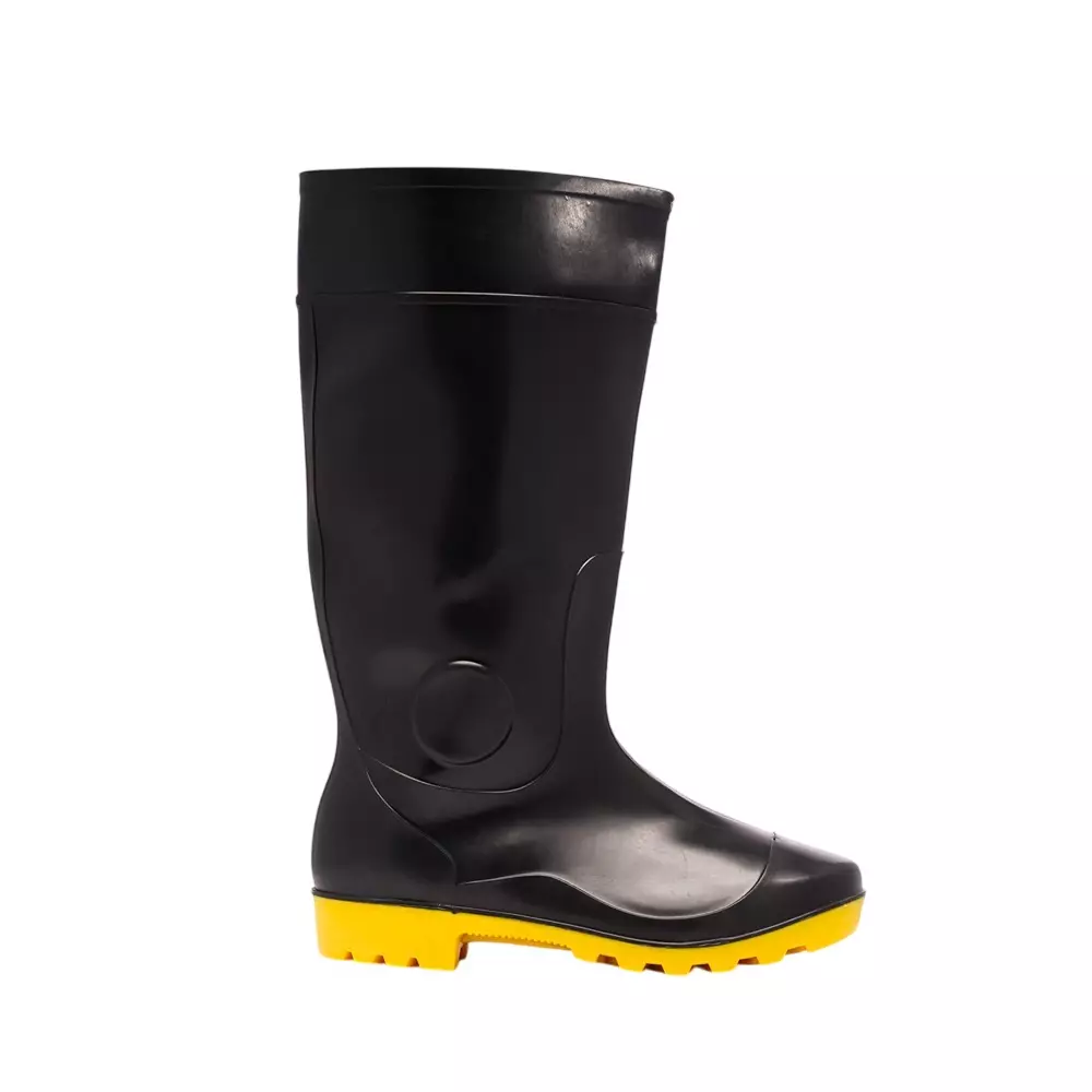 Hillson 15  Inch Low Abrasion PVC Safety Gumboot Yellow Size UK 9, Century Yellow