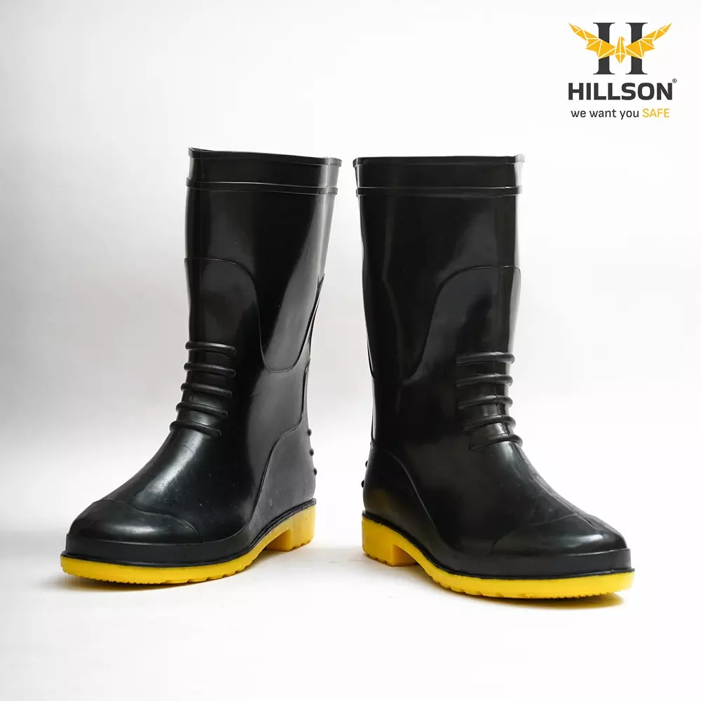 hillson-safety-gum-boots-yellow-black-pvc-size-uk-8-breaker-yellow