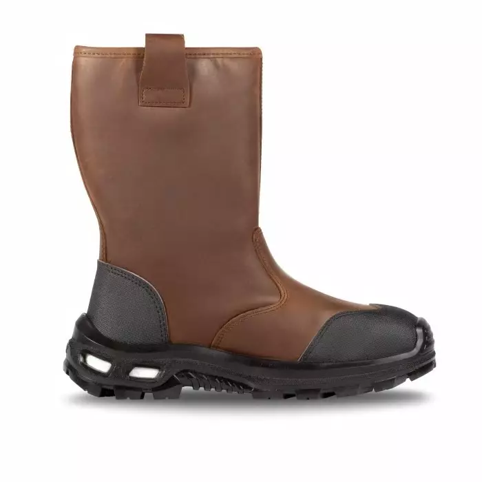 Jallatte JALFARO SAS Black/Brown Aluminium Toe Capped Unisex Safety Boots UK 8 EU 42, JALFARO JYJY224