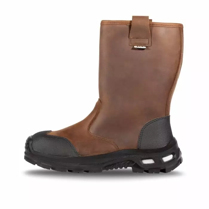 Jallatte JALFARO SAS Black/Brown Aluminium Toe Capped Unisex Safety Boots UK 8 EU 42, JALFARO JYJY224