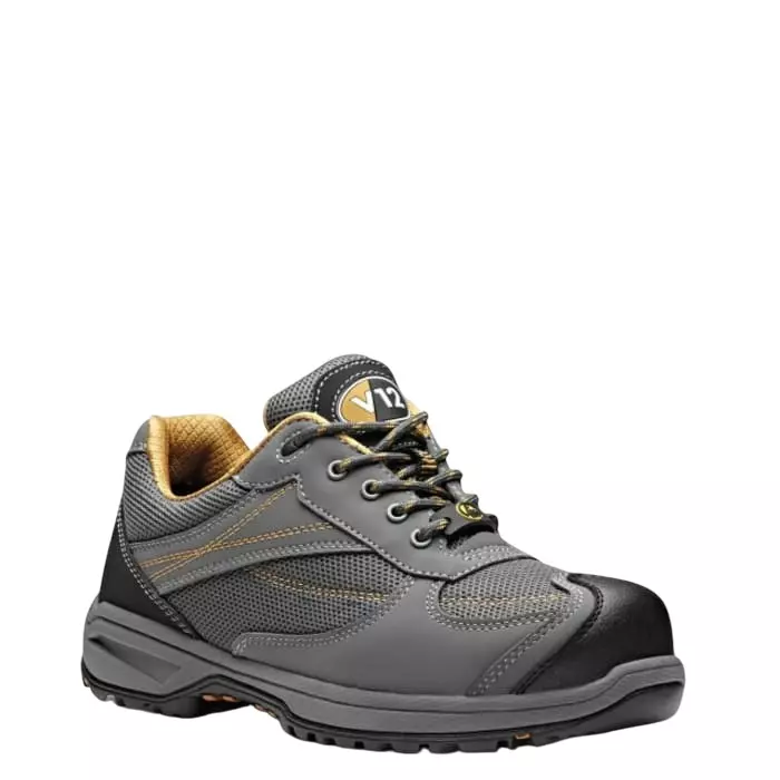 V12 Footwear TURBO IGS V1930 Unisex Grey Composite Toe Capped Safety Shoes UK 15 EU 50, V1930XL/15
