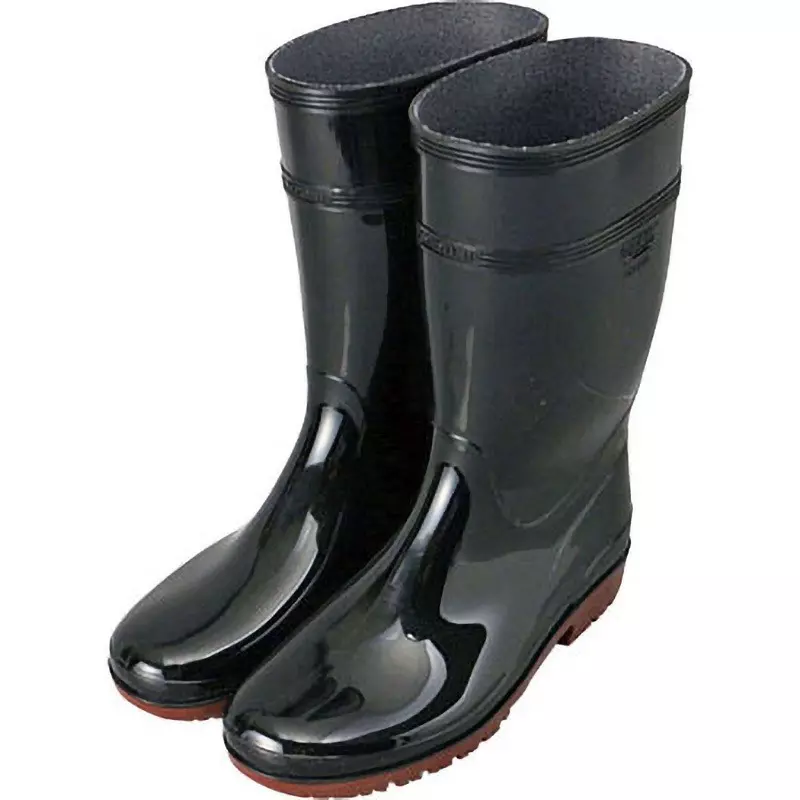 MIDORI Super Anti-Slip Boots Vinyl chloride (PVC) UK 5 Size Black, HG-2000N-BK