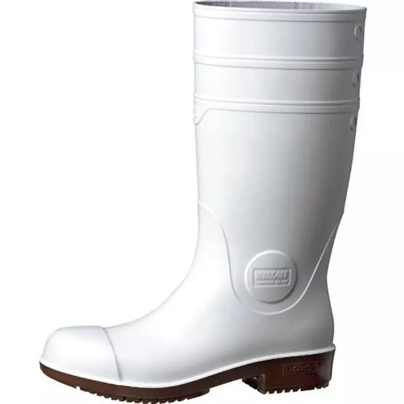 MIDORI Super-Slip-Resistant Boots PVC UK 5.5 Size White, NHG1000SP-W-24.5