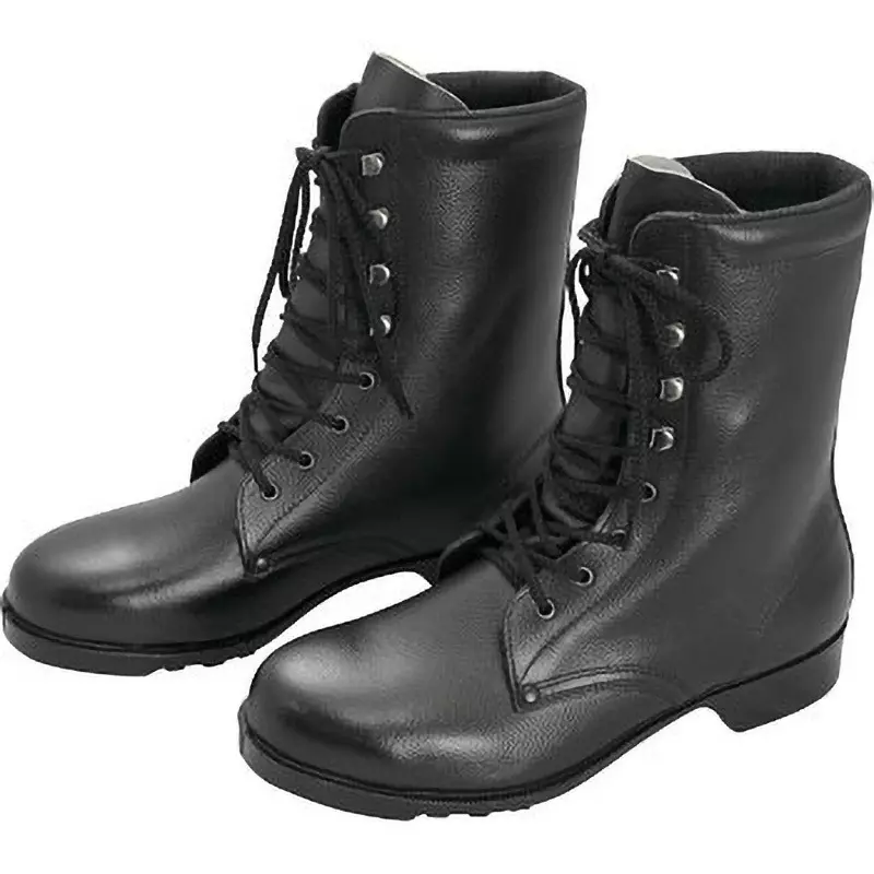 MIDORI Safety Boots Black UK 5 Size Cow Chrome Leather (Soft Embossing) 3E High Cut, V213N-24.0