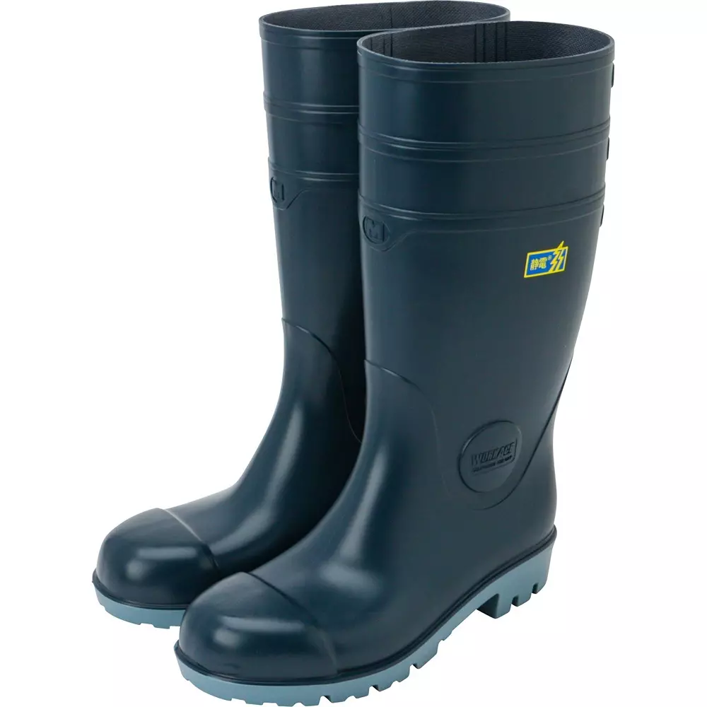 MIDORI Safety Boots Blue UK 6 Size Body and Bottom: Polyvinyl Chloride (Pvc), NW1000S-BL