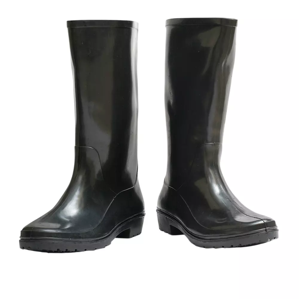 Hillson 13  Inch Low Abrasion PVC Gumboot Black Size UK 4, 101 Black