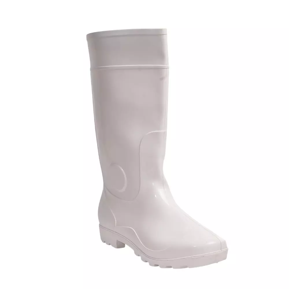 Hillson Safety Gumboot PVC White 38 cm (15 inch) Height, CENTURY White