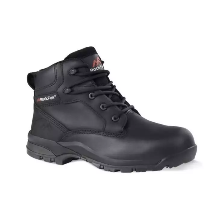Rockfall Black Fibreglass Toe Capped Womens Safety Boots UK 5 EU 38, VX950A-05