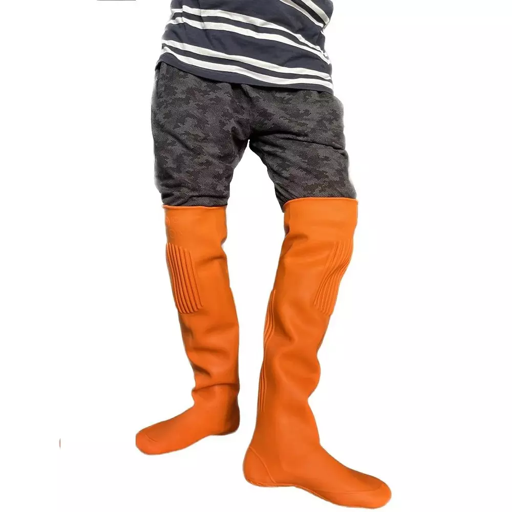 iMTSP Latex Farming Boot Orange UK 9