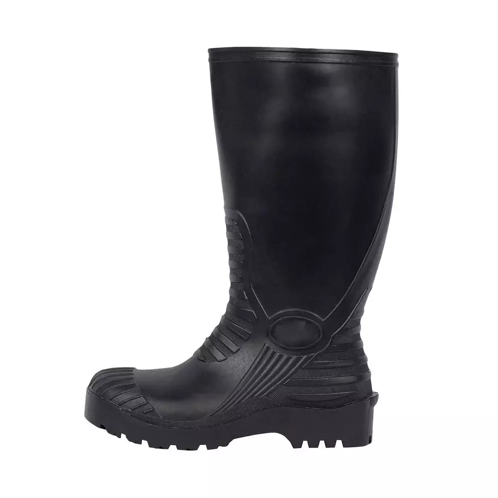 Solido Terrain Gumboots Steel Toe PVC Sole Black Size UK 8, GA 01