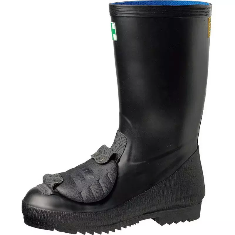 MIDORI Safety Boots Black UK 7 Size Synthetic Rubber (non-oil Resistant) EEE, 966KPM2-26.0