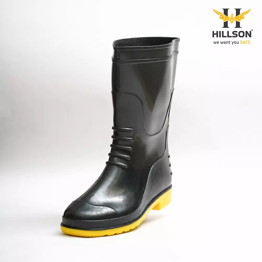 hillson-safety-gum-boots-yellow-black-pvc-size-uk-9-breaker-yellow