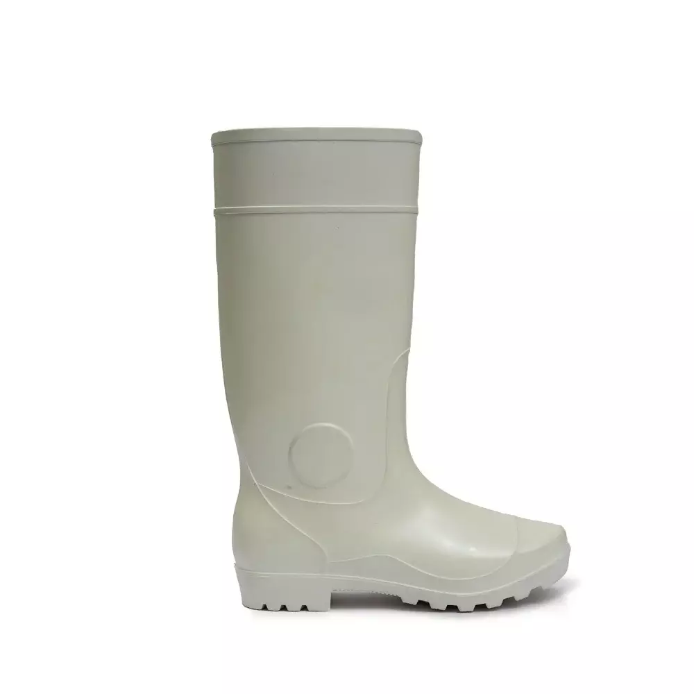 Hillson Safety Gumboot PVC White 38 cm (15 inch) Height Size UK10, CENTURY White