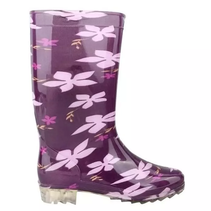 Hillson Ladies Gumboot PVC Purple Size UK5, Merikom-6