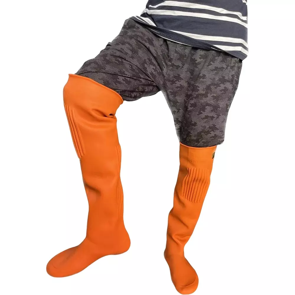 iMTSP Latex Farming Boot Orange UK 10