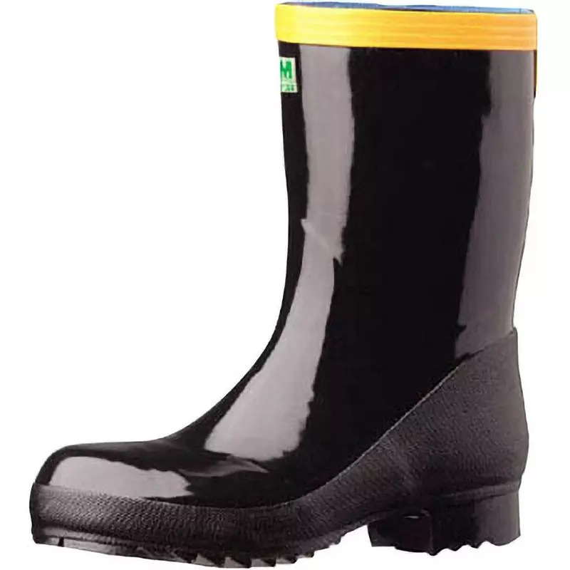 MIDORI Electrostatic Safety Boots Black UK 5.5 Size Synthetic Rubber Middle Cut, 921TS24.5
