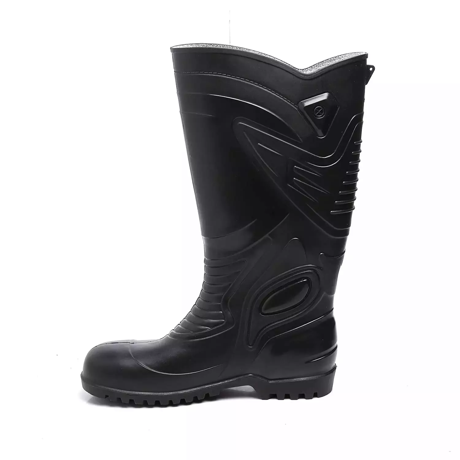 Agarson Supreme 381 mm(15 Inch) Steel Toe Dual Density ISI Black Gumboot, Size 9