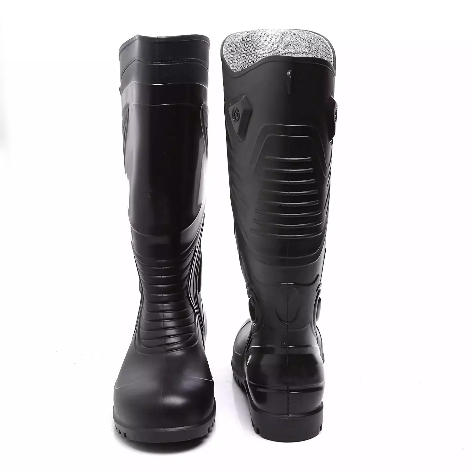 Agarson Supreme 381 mm(15 Inch) Steel Toe Dual Density ISI Black Gumboot, Size 9