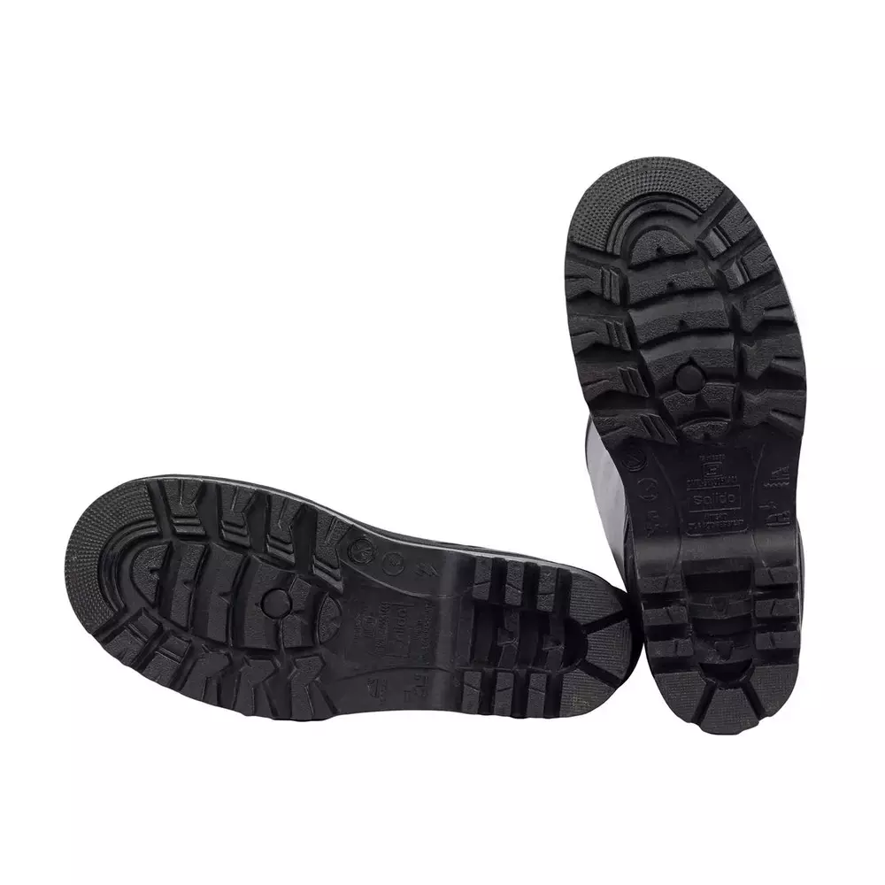 Solido Terrain Gumboots Steel Toe PVC Sole Black Size UK 9, GA 01