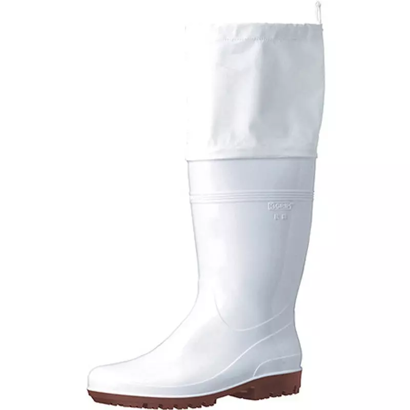 MIDORI Antibacterial Boots White UK 8.5 Size PVC, HG2000NSPH-W-27.5