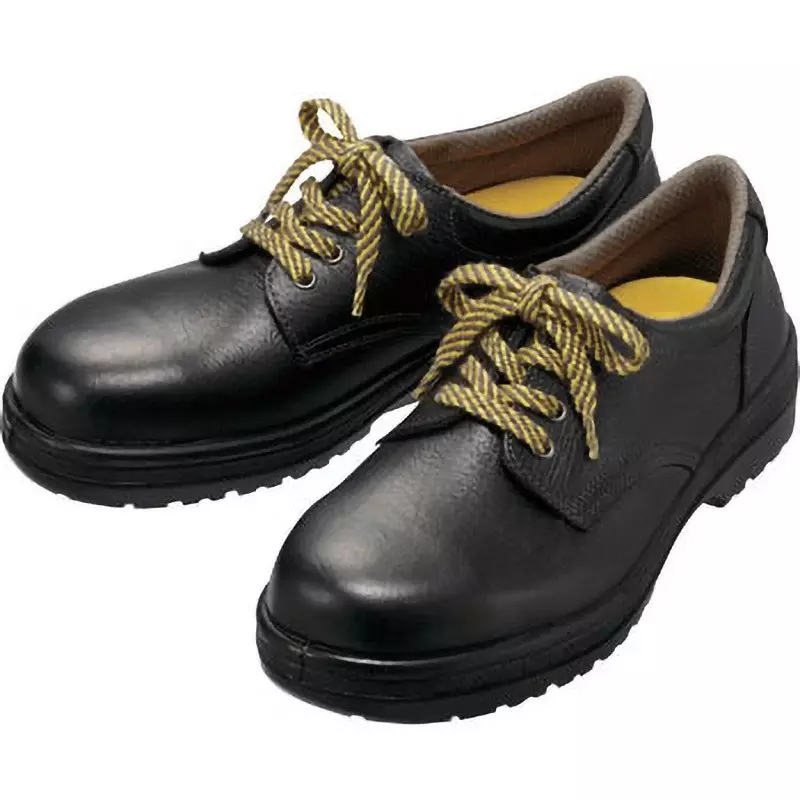 MIDORI Electrostatic Boots Black UK 9 Size Cow Chrome Leather (Soft Embossing) EEE Low Cut, RT910S-28.0