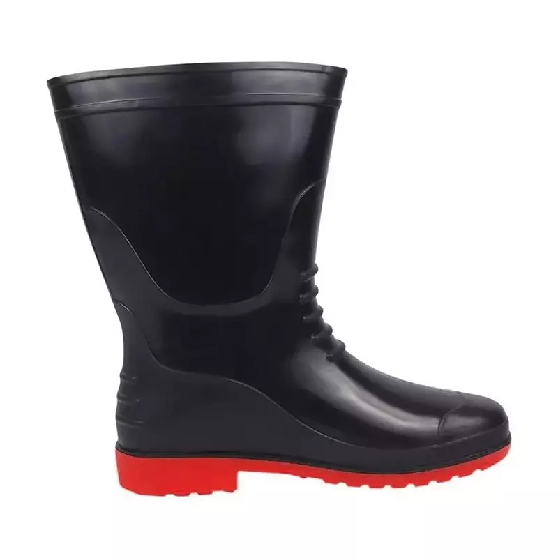 hillson-high-ankle-safety-gum-boots-pvc-upper-material-red-pvc-sole-uk-11-size-for-industrial-construction-area-use-breaker-red