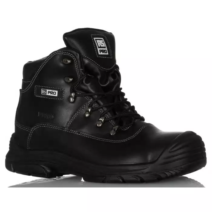 RS PRO Black Steel Toe Capped Unisex Safety Boot UK 11 EU 46, P300-11