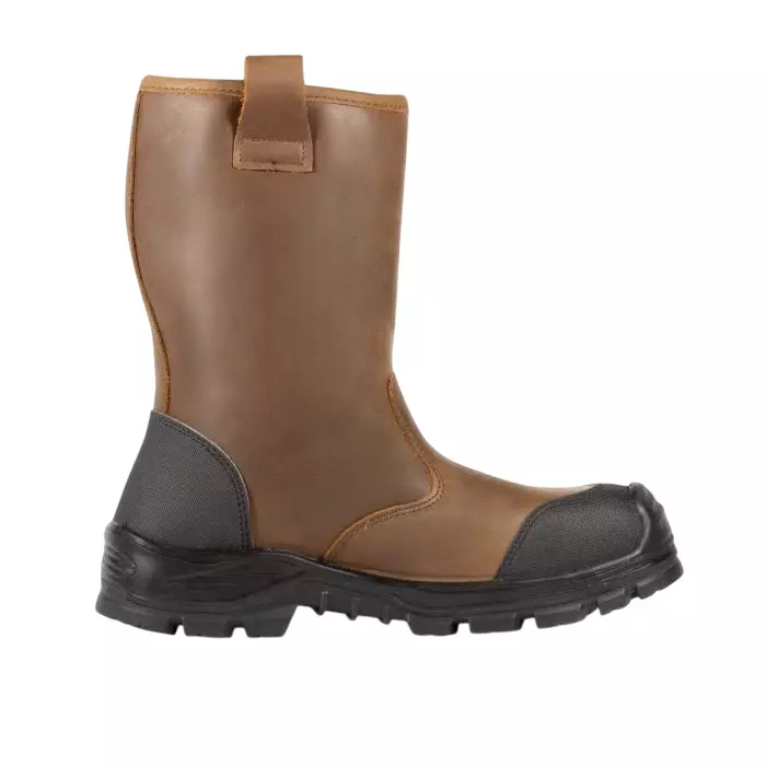 Jallatte Black/Brown Polymer Toe Capped Unisex Safety Boot UK 8 EU 42, 00JJE19 42