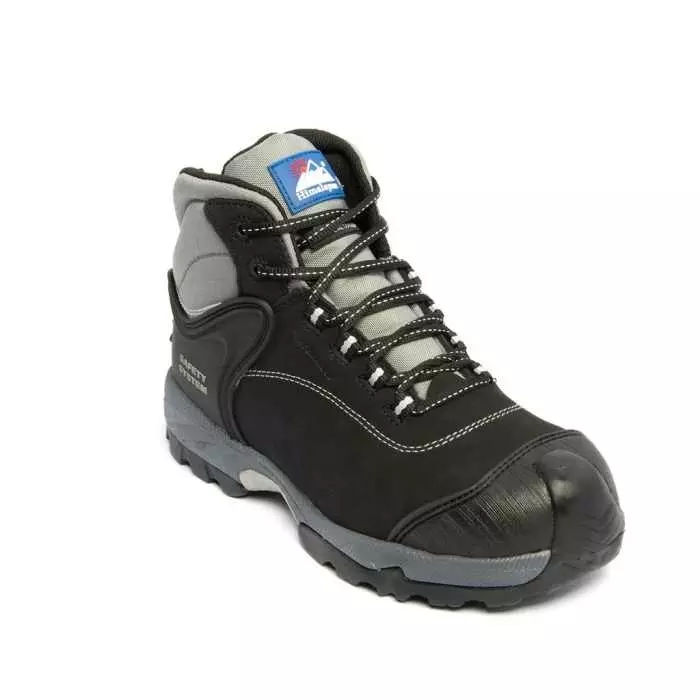 Himalayan 4103 Black Composite Toe Capped Unisex Safety Boots UK 10, 4103BK100 (1 Pair)