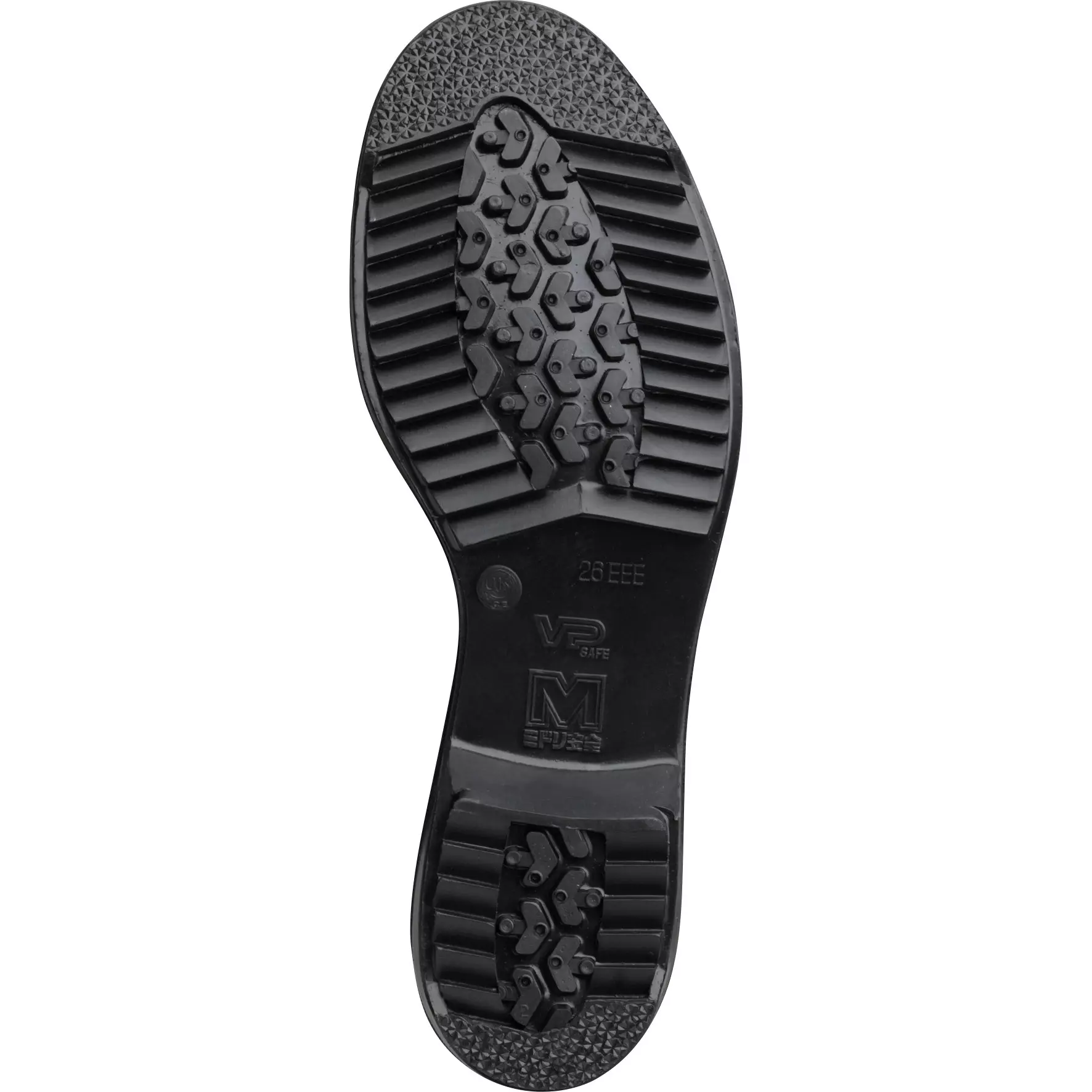 midori-safety-shoes-black-uk-65-size-cow-chrome-leather-soft-embossing-3e-middle-cut-v2400n-taikatsu
