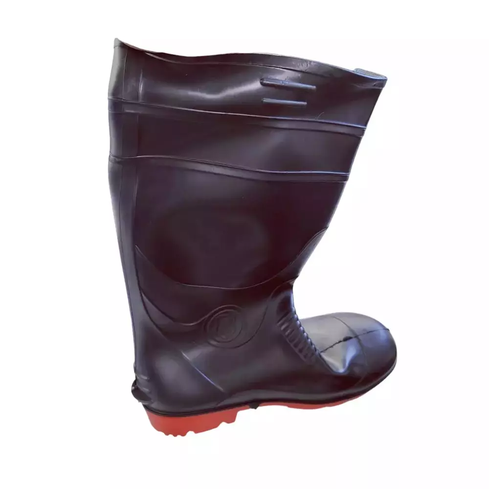 SAFE WORK Fresh Gumboots Without Steel Toe PVC Material Red Sole Size UK 7