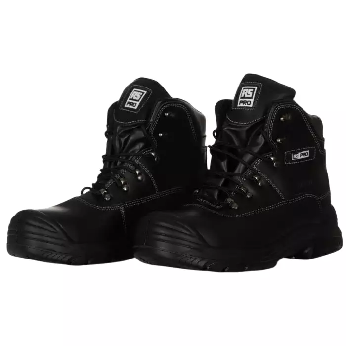 RS PRO Black Steel Toe Capped Unisex Safety Boot UK 9 EU 43, P300-09