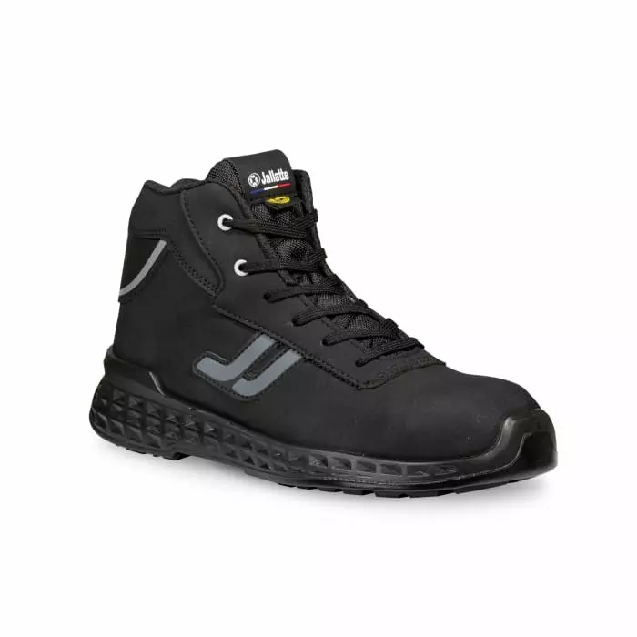 Jallatte JVJV102 Black Aluminium Toe Capped Unisex Safety Boots UK 5 EU 38, JALTAIL JVJV102 38