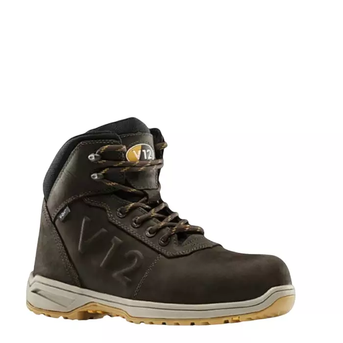V12 Footwear LYNX IGS Brown Composite Toe Capped Unisex Safety Boots UK 12 EU 45, V2130/12