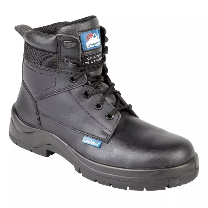 Himalayan 5144 Black Composite Toe Capped Unisex Safety Boots UK 4, 5114-04 (1 Pair)