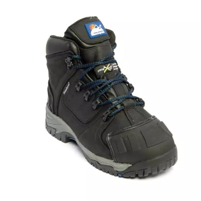 Himalayan 5208 Black Steel Toe Capped Unisex Safety Boots UK 6, 5208BK060 (1 Pair)