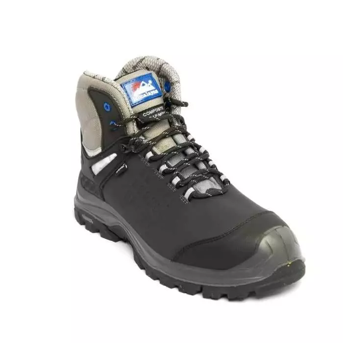 Himalayan 5703 Black Composite Toe Capped Unisex Safety Boots UK 9, 2502BK060 (1 Pair)