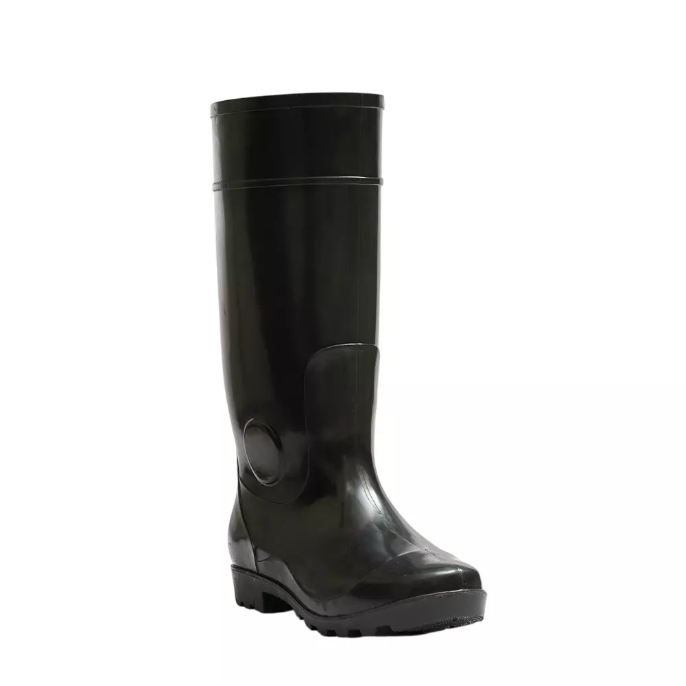 Hillson Century Black Rainwear Gumboot PVC SOLE Height 15 Inch, Size 6