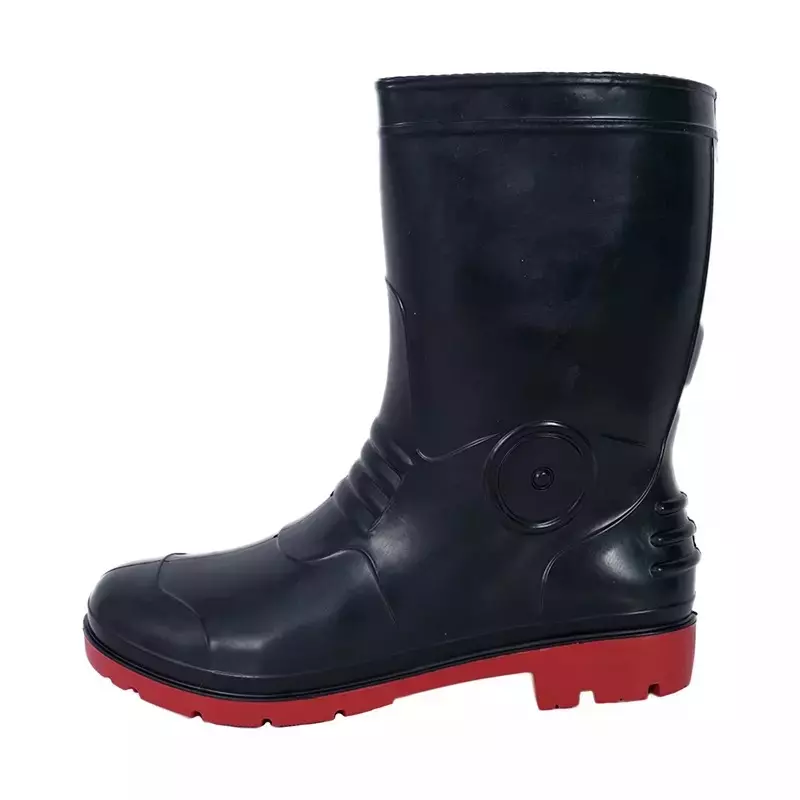 Fortune Robot High Ankle Anti Static Black PVC Gumboot Size 9