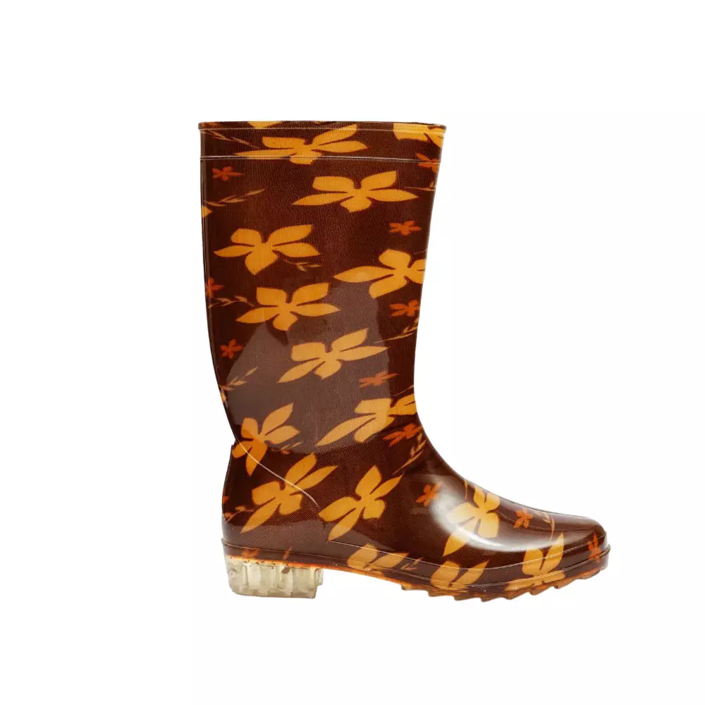 Hillson Ladies Gumboot PVC Brown Size UK8, Merikom-2