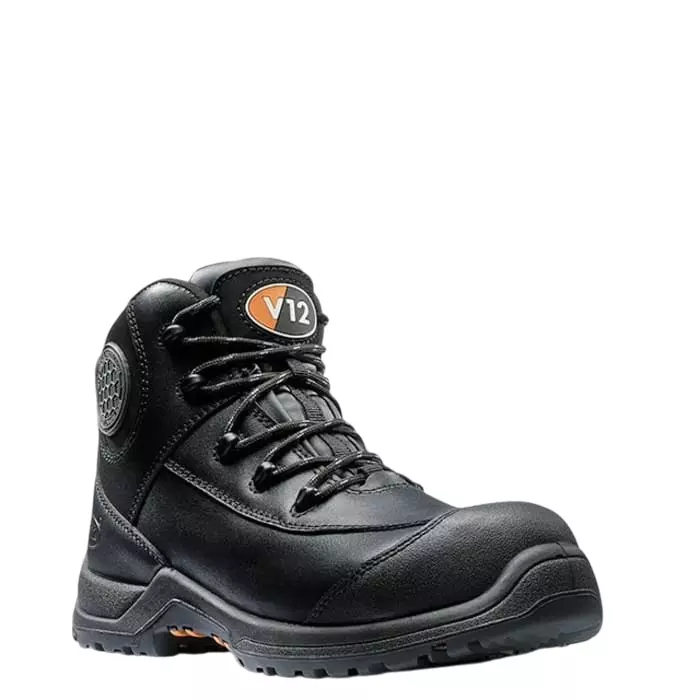 V12 Footwear INTREPID IGS V1720 Black Composite Toe Capped Womens Ankle Safety Boots UK 8 EU 42, V1720/08