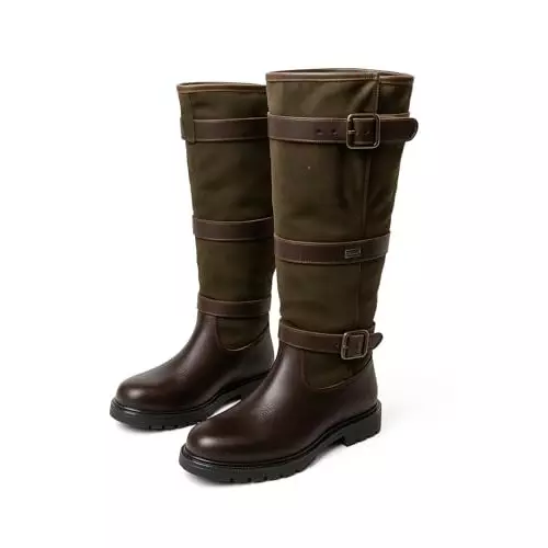 hanmech-snake-bite-proof-leather-gaiters-boot-with-black-leg-guards-for-hiking-trekking-size-uk-6