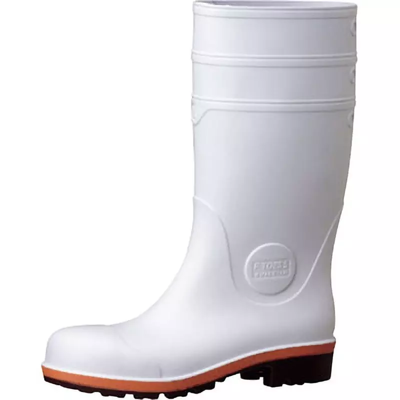MIDORI Safety Boots Chemical Resistance UK 6.5 Size White, PW1000-W-25.5